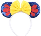 Hot Sales Mermaid Mouse Ears Headband For Girls Women 4.5" Bow Hairband Cartoon Character Cosplay Hair Accessories