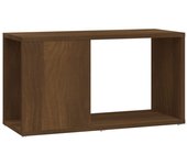 Mueble TV combinadoMueble de TV madera contrachapada marrón roble 60x24x32 cm