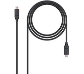 Nanocable - USB 3.1, 1m cable USB USB 3.2 Gen 2 (3.1 Gen 2) USB C Negro 10.01.4101