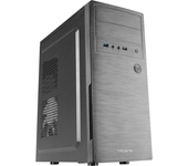 TACENS 2INITIOX, Caja PC Semitorre ATX, Ventilador Lateral 12cm, Frontal Aluminio Pulido, Acero, Negro Negro