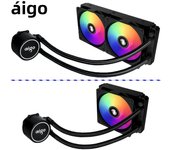 Aigo Water Cooler CPU Cooling Computer RGB Water Cooling Heatsink Integrated CPU Cooler Fan Radiator LGA 1700/1151/2011/AM3+/AM4
