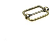 10pcs/pack Metal Slides Tri-Glides Wire-Formed Roller Pin Buckles Strap Slider Adjuster Buckles Rectangle Adjuster Belt Buckles