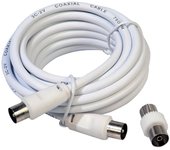 Maurer Prolongación Tv-video 3 Metros Blanco con Adaptador Macho-hembra