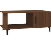 vidaXL Mesa de centro madera contrachapada 90x50x40 cm Blanco, Negro, Gris hormigón Mesita de Salón o Comedor o Auxiliar Mesa de Café Meuble Salón