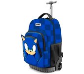 Trolley Sight Sonic The Hedgehog47x32x27cm.  Producto Oficial Producto Escolar Para Niños y Niñas