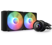 REFRIGERACION LIQUIDA NZXT KRAKEN 240MM | RGB FAN | NEGRO | DISPLAY LCD