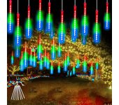 Outdoor LED Meteor Shower Lights Falling Rain Drop Fairy String Light Waterproof for Christmas Party Garden Holiday Decorations