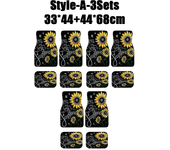 Car Floor Carpet Set of 4 Piece Persian Rug Design Auto Interior Floor Mats Durable Front Rear Carpets for Car Accessories