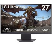 Monitor Gaming Curvo LG UltraGear 27GS60QC-B 27"/ QHD/ 1ms/ 180Hz/ VA/ Negro