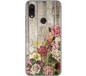 Tumundosmartphone Funda Gel Tpu para Xiaomi Redmi 7 diseño Madera 08 Dibujos