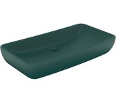 vidaXL Lavabo  Rectangular de Lujo de Cerámica Mate 71x38 cm Aseo Color matte dark brown,  matte light blue,  matte light grey y mas