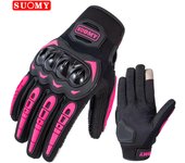 SUOMY New Orange Motorcycle Gloves Summer Men Women Full Finger Touch Screen Motocross Guantes Motorbike Bicycle Cycling Gloves