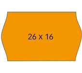Etiquetas Naranjas Removibles Apli 26x16mm - Pack 6 Rollos