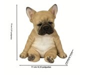 1pc Sleepy French Bulldog Puppy Statues, Resin Garden Yard Sculptures, Cute Animal Lawn Ornaments, Durable Outdoor Decor
