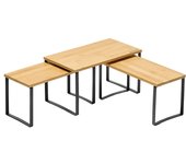Set de 3 Estantes para Especias Extensibles - Organizadores Apilables de Metal y Bambú, Ideal para Armarios, Negro y Beige Natural