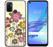 Tumundosmartphone Funda Gel Tpu para Oppo A53 / A53s diseño Primavera En Flor Dibujos