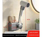 Hair Dryer Holder No Need To Hold Adjustable Wall Hanging Free Of Hands No need To Punch Holes Universal Air Duct Storage Rack
