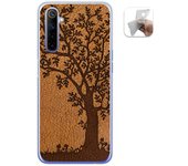 Tumundosmartphone Funda Gel Tpu para Realme 6 diseño Cuero 03 Dibujos