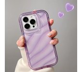 Laser Water Wave Ripple Case For iPhone 15 16 14 13 12 11 Pro Max XR X XS 6 7 8 Plus Fundas Clear Hologram Shockproof Soft Cover