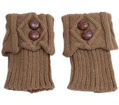 Knitted Leg Warmer Short Leg Warmers Boot Cover Warm Socks Cuffs Thermal Ladies Legging Crochet Foot Ankle Warmers Winter Women