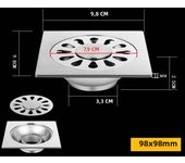 Stainless Steel Floor Drains Anti-odor Drainer Shower Strainer Cover Washing Machine Ground Leakage Kitchen Bathroom Hardware