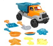 COLORBABY - Camión con juguetes para la playa, 40 cm, 9 piezas, moldes de arena, palas, cedazo, volquete, juegos arena, juego verano para bebés, +18 meses