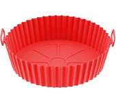 Ollas de silicona para freidora de aire Revestimiento de silicona reutilizable para freidora de aire Cesta Revestimiento de silicona de grado alimenticio resistente a altas temperaturas