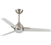 FABRILAMP Ventilador de Techo ARGESTES 22w DC Niquel 3 Aspas Blancas 6 Velocidades 3 Colores 2180lm