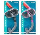 Bestway Conjunto Mascara y Tubo Adulto Valvula de Purga Color Surtido +14 Años Playa y Piscina 24029