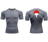 Graphic Compression Shirts for Men Athletic Quick Dry Rash Guard Stretchy Baselayers Undershirts Gym Workout Running Tshirt Tops
