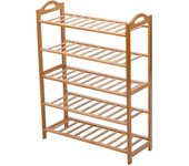 Shoppe house - Zapatero de bambu, ideal para el hogar de color bambú , válido para distintos usos como decoración, estante, estantería, mueble