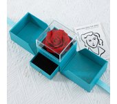 Handmade Preserved Rose Jewelry Gift Box, Never Withered Roses, Upscale Immortal Flowers, Eternal Life Flowers for Love Ones, Gifts for Women,Mom,Girlfriend
