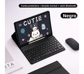 For Samsung Galaxy Tab A9 Plus Keyboard Case for S6 Lite 10.4in S7 S8 S9 11in S7+ S8+ S9+ S9 FE+ 12.4in Tablet Cover