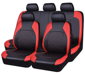 PU Leather Car Seat Covers Airbag Compatible Car Interior Accessories Front/ Rear/ Full Set Cover Cushion Universal Fit Most