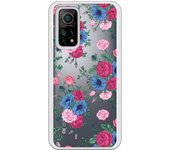 Funda original compatible con Xiaomi Mi 10T/Mi 10T Pro - Patron flores azules y rojas