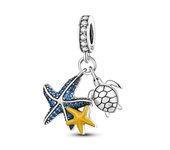925 Sterling Silver Golden Sunflower Charms Butterfly Beads Fit Original Bracelets Women DIY Gold Plated Fine Jewelry Gifts