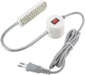 Lámpara de cuello de cisne de trabajo con luz para máquina de coser de 30 LED con base magnética para el hogar o la máquina de coser (220V)