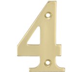 Número 4-4" Latón PULIDO  AMIG