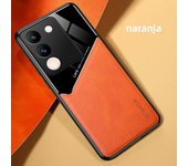 Camera Protection Leather Case for Vivo V30 Lite V29 E V27 Pro V25 V21 S18 X90 Y100 Y38 18 Car Mounted Magnetic Protective Shell