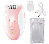 Kemei Women Epilator Electric Hair Removal Facial Body Lady Bikini，Legs，Arms，Armpit Hair Remover Underarms Rechargeable