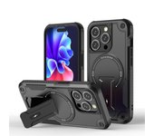 iPhone Case For Magsafe Magnetic Stand Invisible Support Phone Case for iPhone 15 14 13 12 Pro Max 11 Hard Anti-fall Back Cover