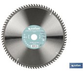 Disco de sierra ingletadora para madera con insertos de metal duro ø350 x 3,5 x 30 mm, 80 dientes
