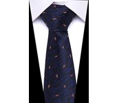 New Design  Men's Print Pattern Ties for Men 7.5 cm Neckties Polyester Jacquard Gravatas Wedding Ties Fit Workplace