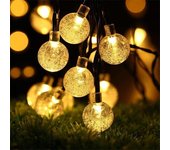 8 Modes Solar Light Crystal ball 5M/7M/12M/ LED String Lights Fairy Lights Garlands For Christmas Party Outdoor Decoration
