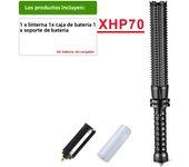 Retractable Self-defense LED Flashlight Rechargeable Torch Lamp Powerful Torch Waterproof Outdoors Portable Emergency Equipment