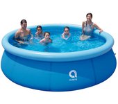Gerimport Piscina Hinchable Avenli 3.618L Redonda Azul con Depuradora y Resistencia Al Desgaste