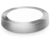 Downlight led superficie redondo plata matel 6w 2700K