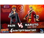 Pack 2 figuras toynami naruto naruto sage mode vs pain exclusiva