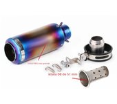 Universal 51mm/60mm Motorcycle exhaust with DB killer Motorcycle Exhaust Pipe Muffler Carbon Fiber GP-project Exhaust Pipe