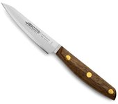 Cuchillo Mondador Arcos serie Nordika 165000 de acero inoxidable Nitrum y mango de madera Natural con hoja de 100mm